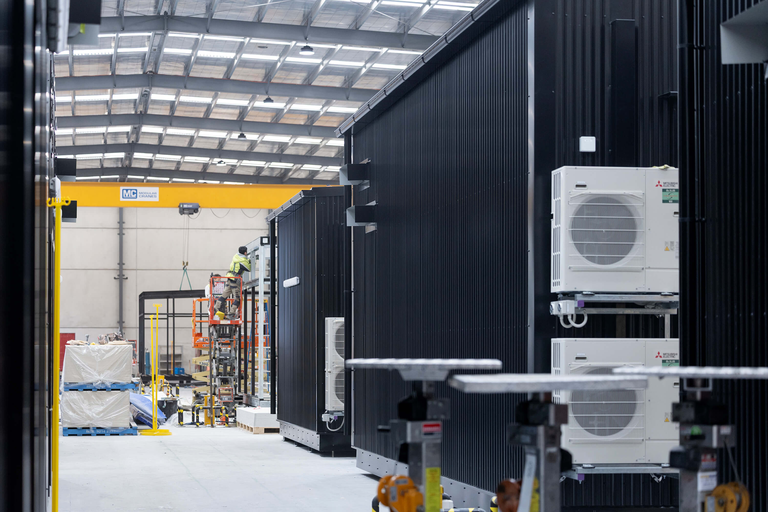Offsite fabrication facility floor